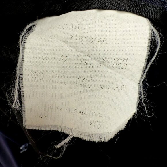 AQUASCUTUM VTG Wool & Kashmir Academia Navy Blue Preppy Trousers Pleated Pant 10 - Picture 5 of 7